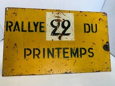 plaque de compétition rallye