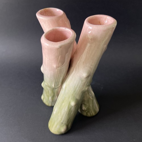 Vase tripode barbotine bambou - tripode,