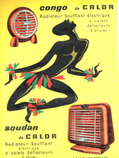 Publicité Advertising 0925 1956     Calor  radiateur soufflant éléctrique