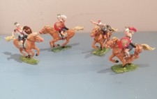 Jouet Ancien Figurines Elastolin Romain A Cheval Starlux Britains Aludo Cofalu 