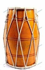 Dholak Mangue Bois Indien Folk