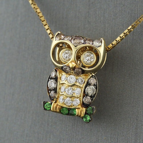 Pendentif tsavorite broche - pendentif,