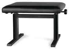 Banquette Piano Clavier Siege Tabouret Hauteur Reglable Hydraulique 46-61cm Noir