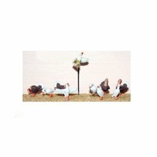 10 Oies & Dindes Échelle Oo Langley F191