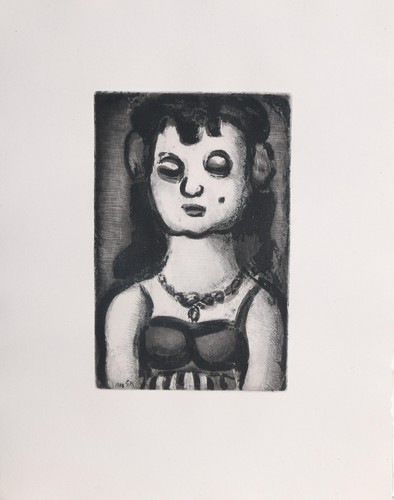 Georges rouault femme au - georges, rouault,