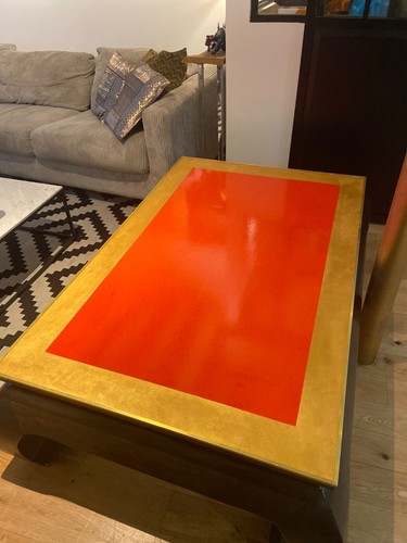 Table opium basse bois vintage - table,