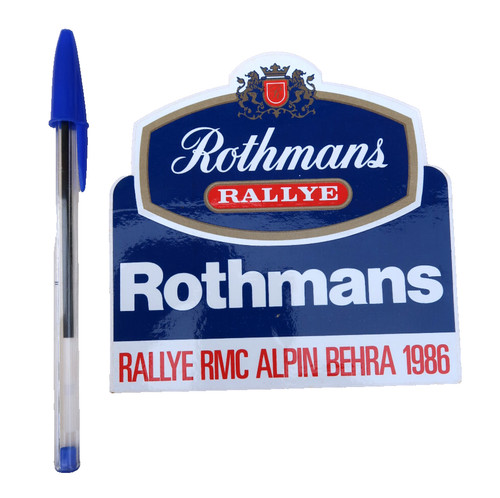 Autocollant rothmans rallye - rothmans,