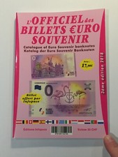 Livre Catalogue Numismatique L'officiel des billets €uro 2018 (105-37/A12-80)