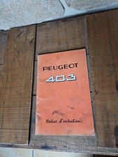 notice conduite entretien PEUGEOT  403 