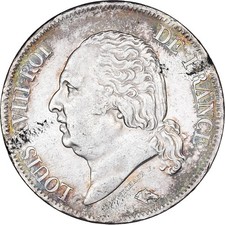 Monnaie, France, Louis XVIII