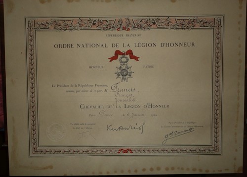 Diplôme légion - de,