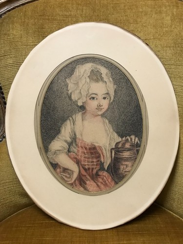 Dessin ancien 1869 portrait - dessin,