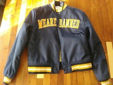 We Are Damned Satin Nylon Navy