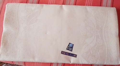 Coupon tissu damassé pur - tissu, en