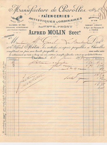Charolles lettre alfred - lettre,