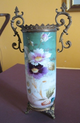 Vase art nouveau opaline - vase,