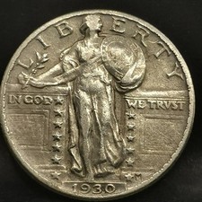QUARTER DOLLAR 25 CENTS 1930
