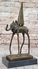 Salvador Dali Éléphant Avec Long Jambes Bronze Sculpture Art Déco Figurine