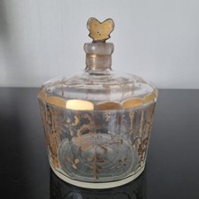 Rare Flacon Parfum XVIIIè en Verre Soufflé Doré Epoque Louis XVI 18thC Perfume