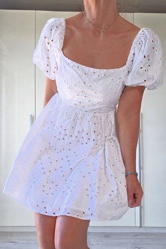 Robe style babydoll - , brodée