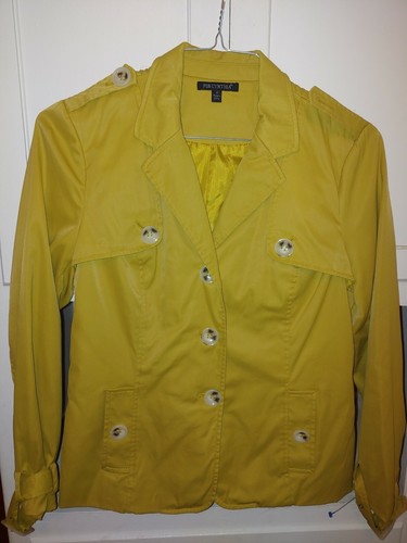 Ladies mustard color coat - mustard,