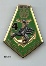 Insigne , 4 Esc. /  21  Rgt. d’Infanterie de MArine  -  IFOR. - SARAJEVO 96  -