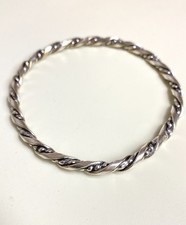 Bracelet Jonc Torsadé Argent