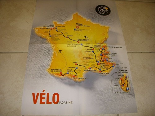 Cyclisme carte tour france - carte, de