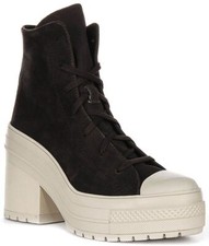 Converse A11542C Chuck 70 De Luxe Talon Plateforme Bottes Femmes Café UK 3 - 8