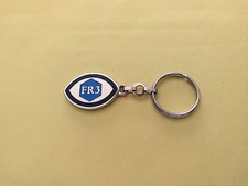 TRÈS RARE ANCIEN PORTE CLÉS FR3 TÉLÉVISION -EX ORTF 3ÈME CHAINE FRANCE RÉGIONS 3