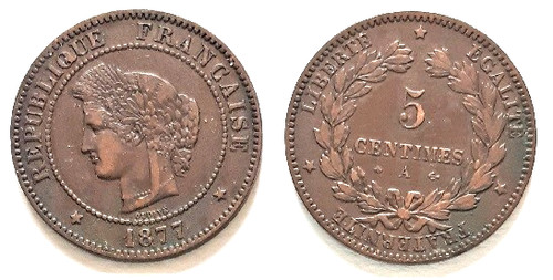 France cérès 5 centimes - 5,