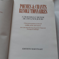 Les grands révolutionnaires. POEMES & CHANTS REVOLUTIONNAIRES. MARTINSART