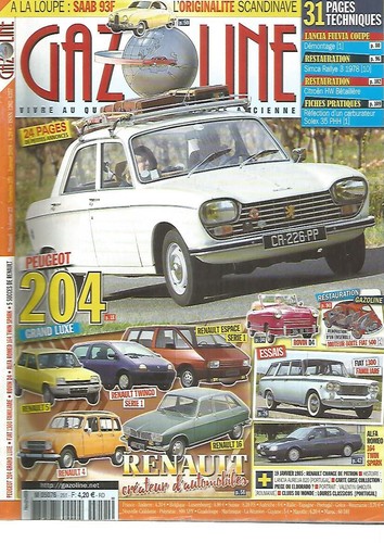 Gazoline 251 peugeot 204 - gazoline, n°251