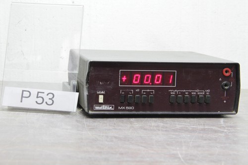 Metrix mx590 multimeter 2d - metrix,
