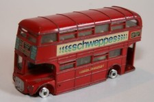Bus anglais Routemaster "Schweppes" Dinky Toys GB #289 Bon état - manque roues