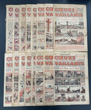 lot 16 COEURS VAILLANTS 1939 entre 15 et 51 TINTIN hergé JIM BOUM  Périodique T