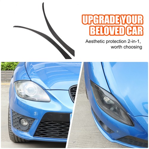 Soft carbon headlight eyebrow - soft,