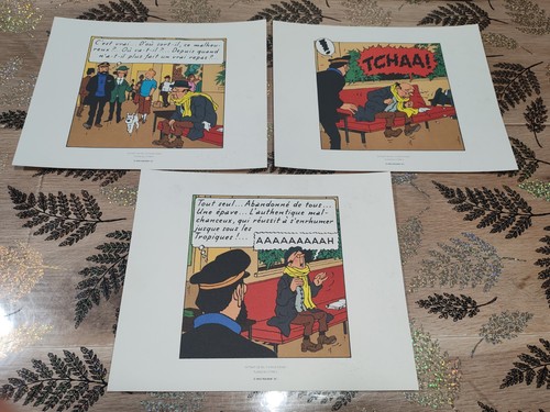 Lot planches tintin - lot,