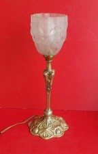 lampe art deco avec sa tulipe degué