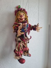 marionette Tchèque clown. Fait main.