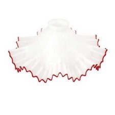 Recharge pour Lustre En Verre Rouge Et Blanc Soufflé de Murano (Seulement )