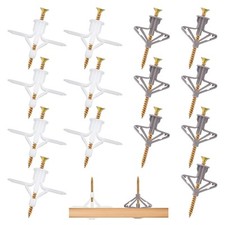 200 Pieces Cheville pour Parpaing Creux Vis et Chevilles Fixations Murales Cr...