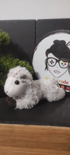 Doudou mouton couché hti toys - couché,