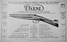 PUBLICITÉ 1928 TABLEAUX PIÈCES DARNE FUSIL A CANONS FIXES ÉJECTEURS AUTOMATIQUES