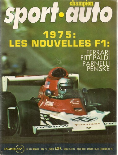 Sport auto 154 1974 - sport, essai
