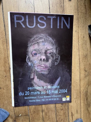 Jean rustin affiche expo - jean,