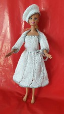 robe crochet  pour barbie fait