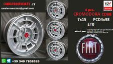 4 jantes alliage pour Fiat Abarth Cromodora CD68 7x15 4x98 15 pouces 124 131 132
