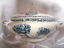 SOUPIERE Faience Service Oeillet LUNEVILLE Keller & Guerin Art Nouveau 1875