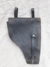 FRANCE 39-45 WW2 ETUI CUIR  NOIR HOLSTER PA RUBIS ? GENDARMERIE / POLICE ?